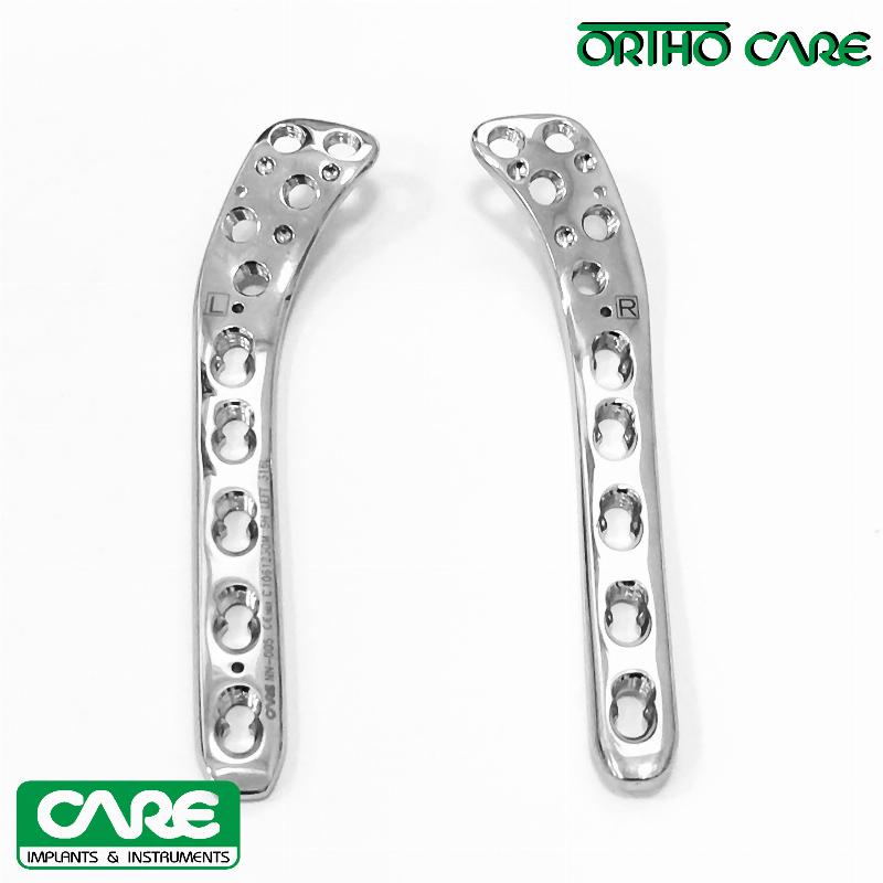 Пластина стегнова дистальна з кутовою стабільністю під гвинти Ø 4,5/5,0 мм - ліва